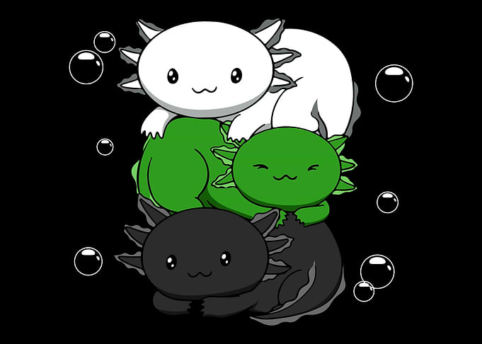Neutrois Flag Axolotl Pile