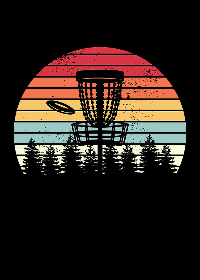 Disc Golf Retro Distressed