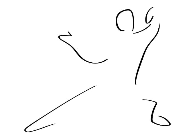 Tai Chi Line Art Minimal
