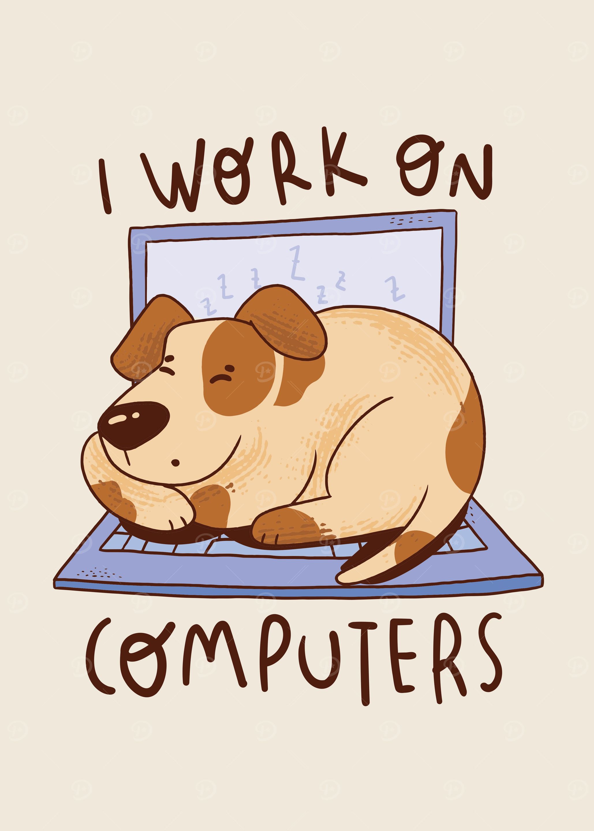 Dog and computer