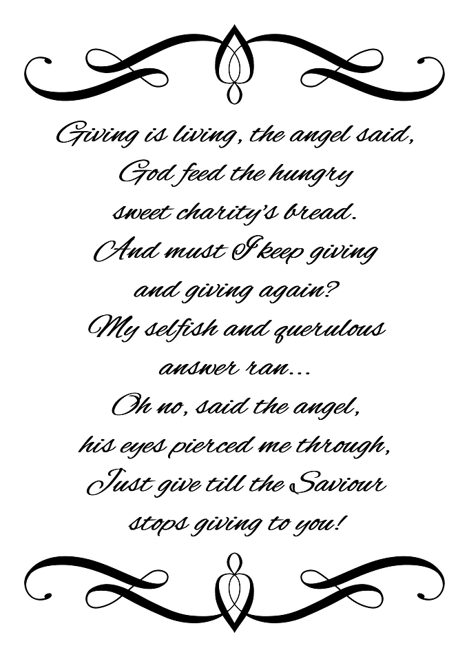 Giving Is Living