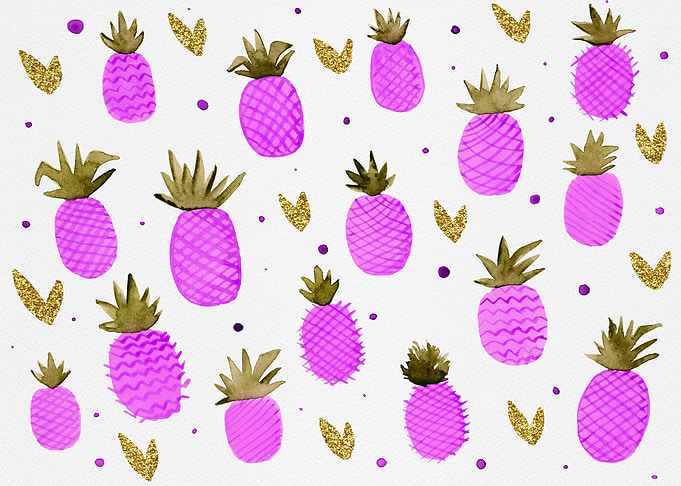 Magenta pineapples