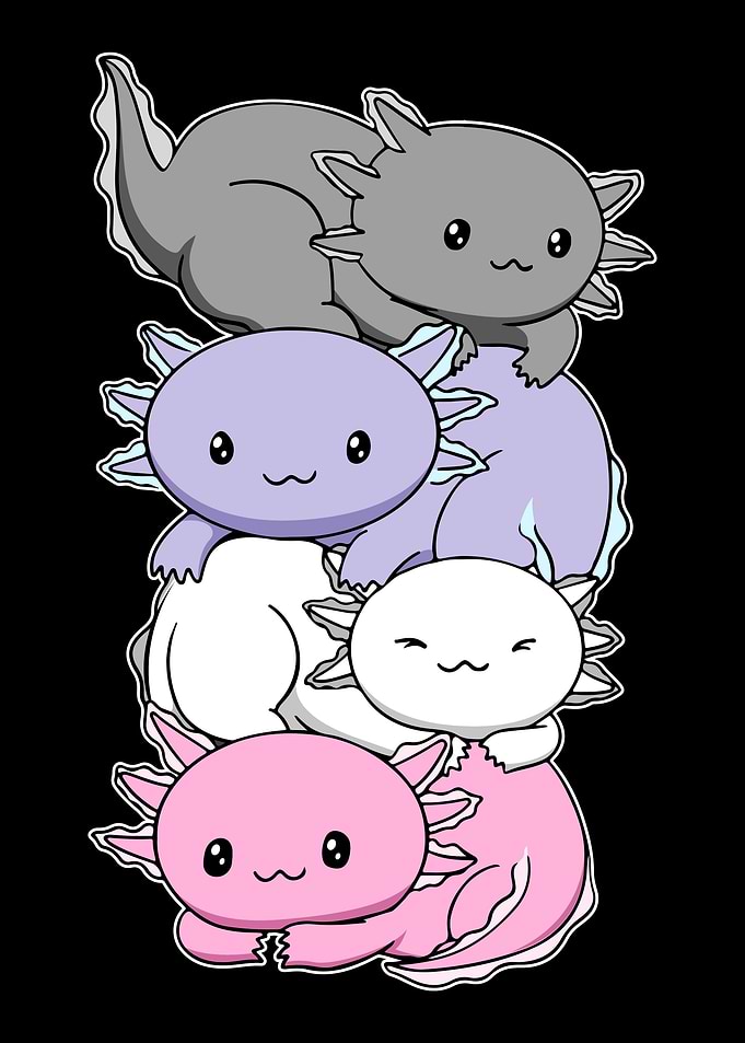Cupiosexual Flag Axolotl