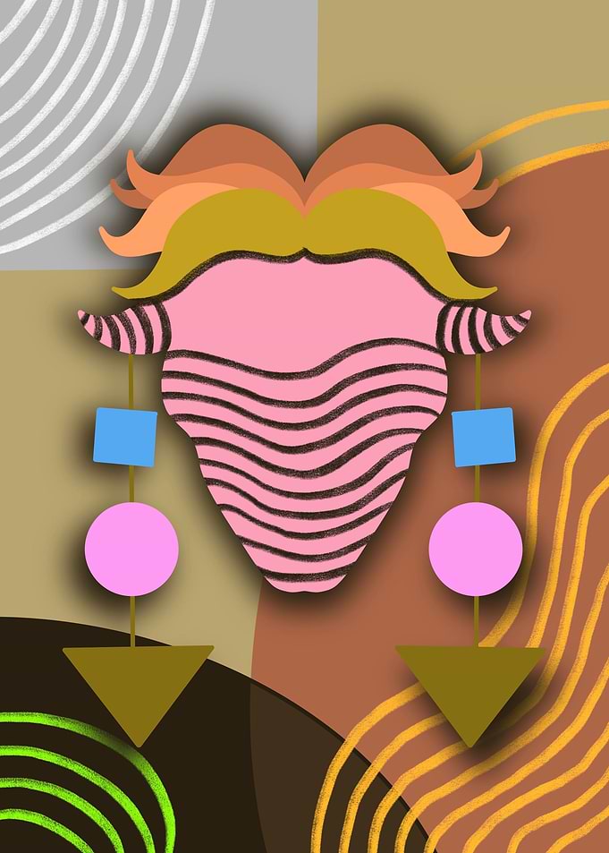 Abstract Ethnic picture