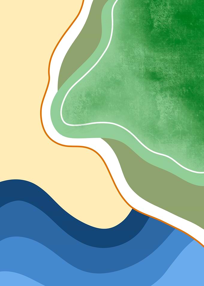 Water waves and sand