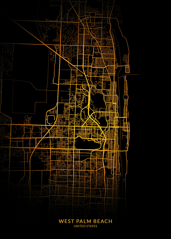 West Palm Beach City Map