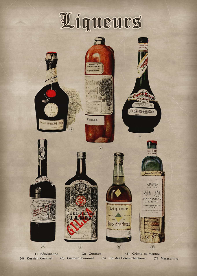Vintage Liqueurs artwork