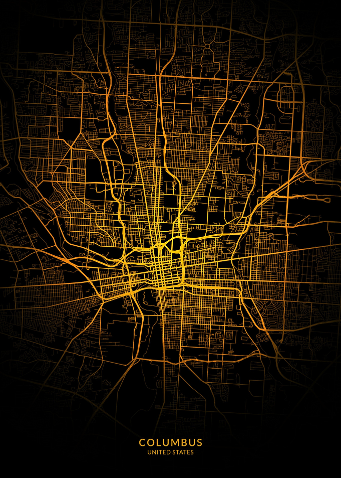 Columbus USA City Map