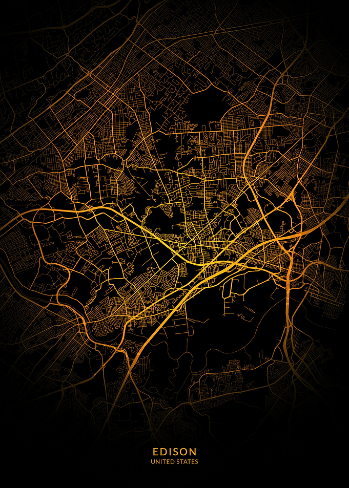 Edison USA City Map
