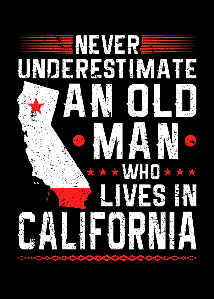 Flag California Home Man