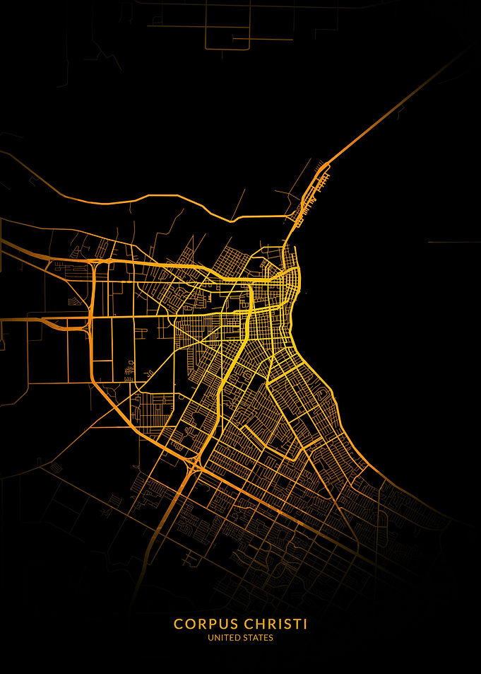 Corpus Christi USA Map