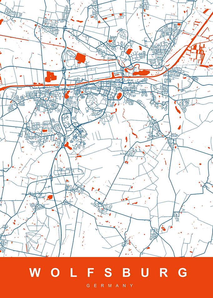 WOLFSBURG Map GERMANY