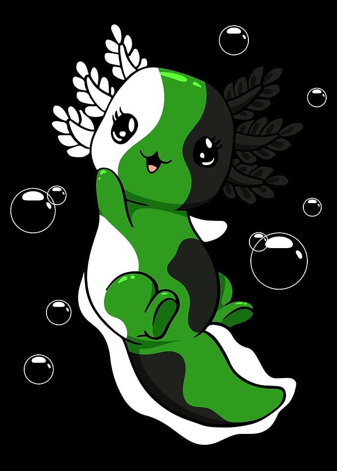 Neutrois Flag Axolotl Pile