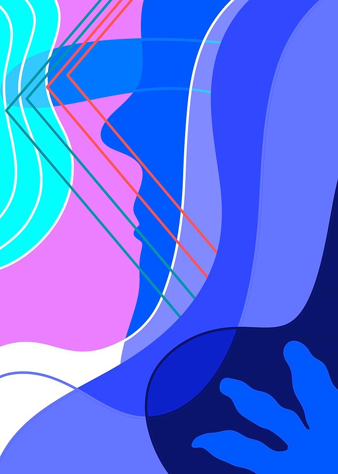 Blue abstract color