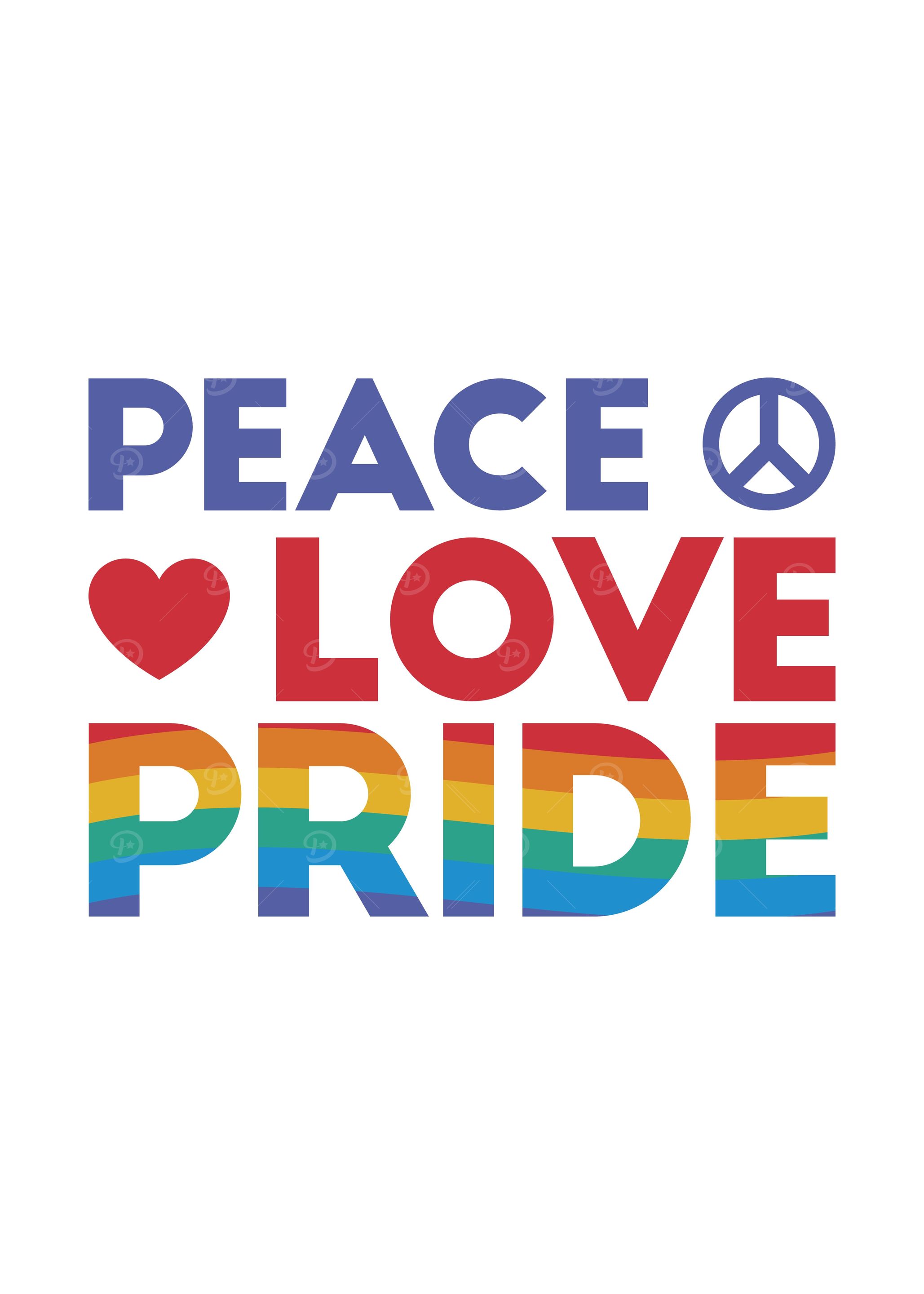 Peace love Pride design