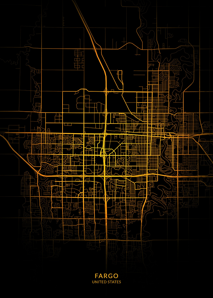 Fargo USA City Map