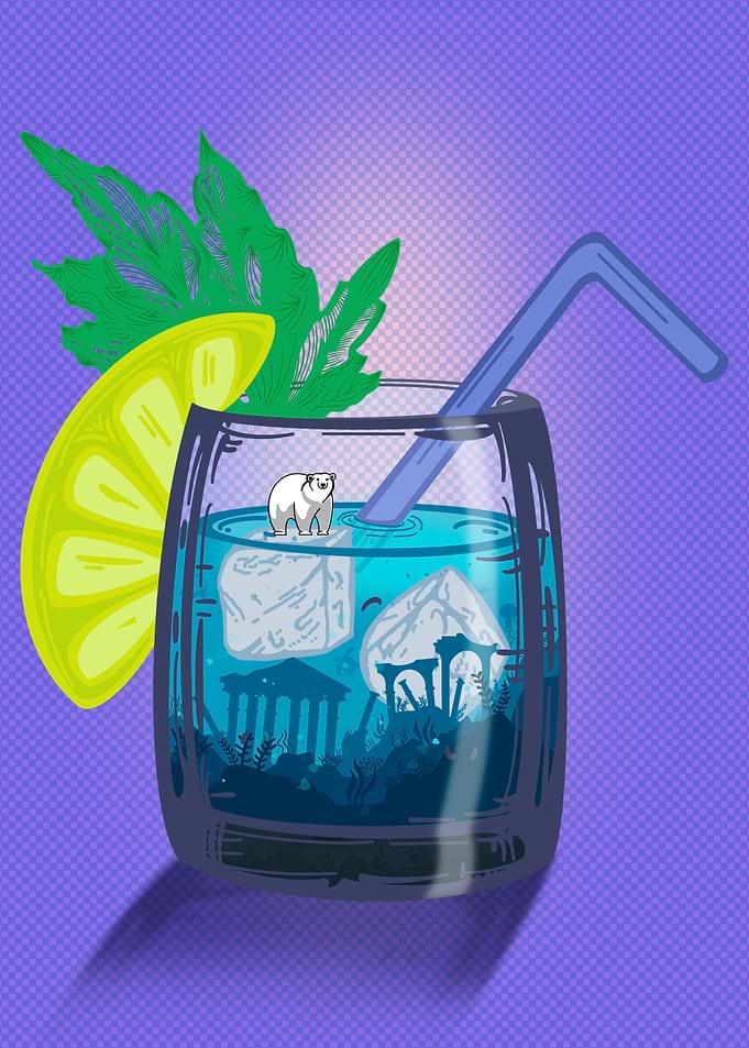 City underwater cocktail