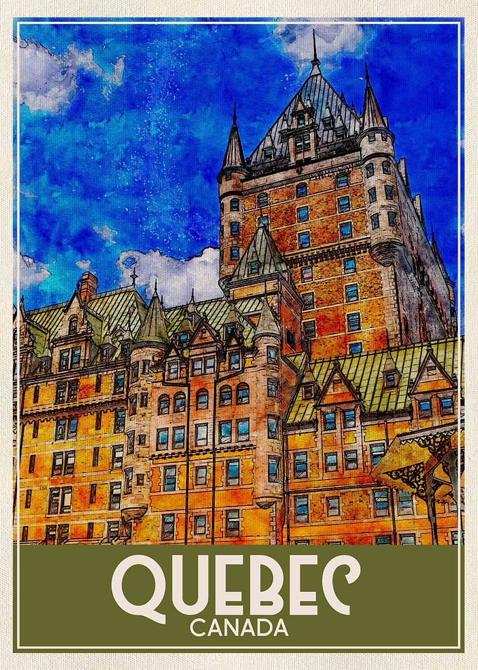 Travel Art Quebec Canada