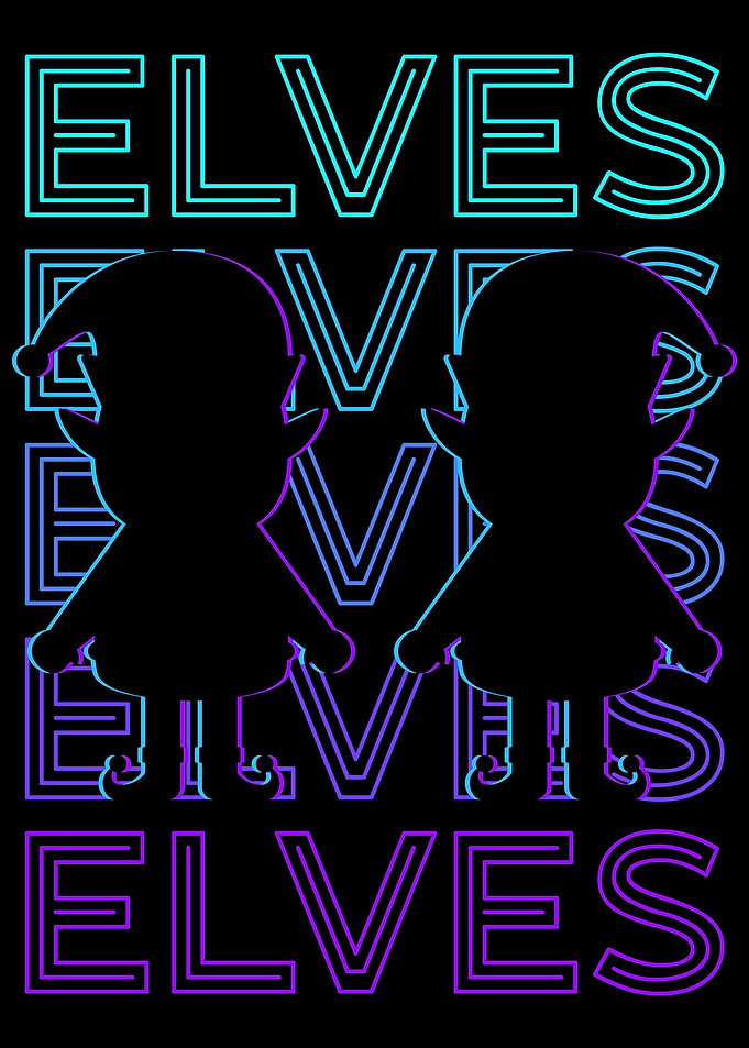 Elves Elf Retro