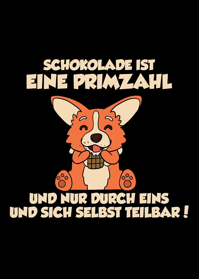 Chocolate Math Fox Funny