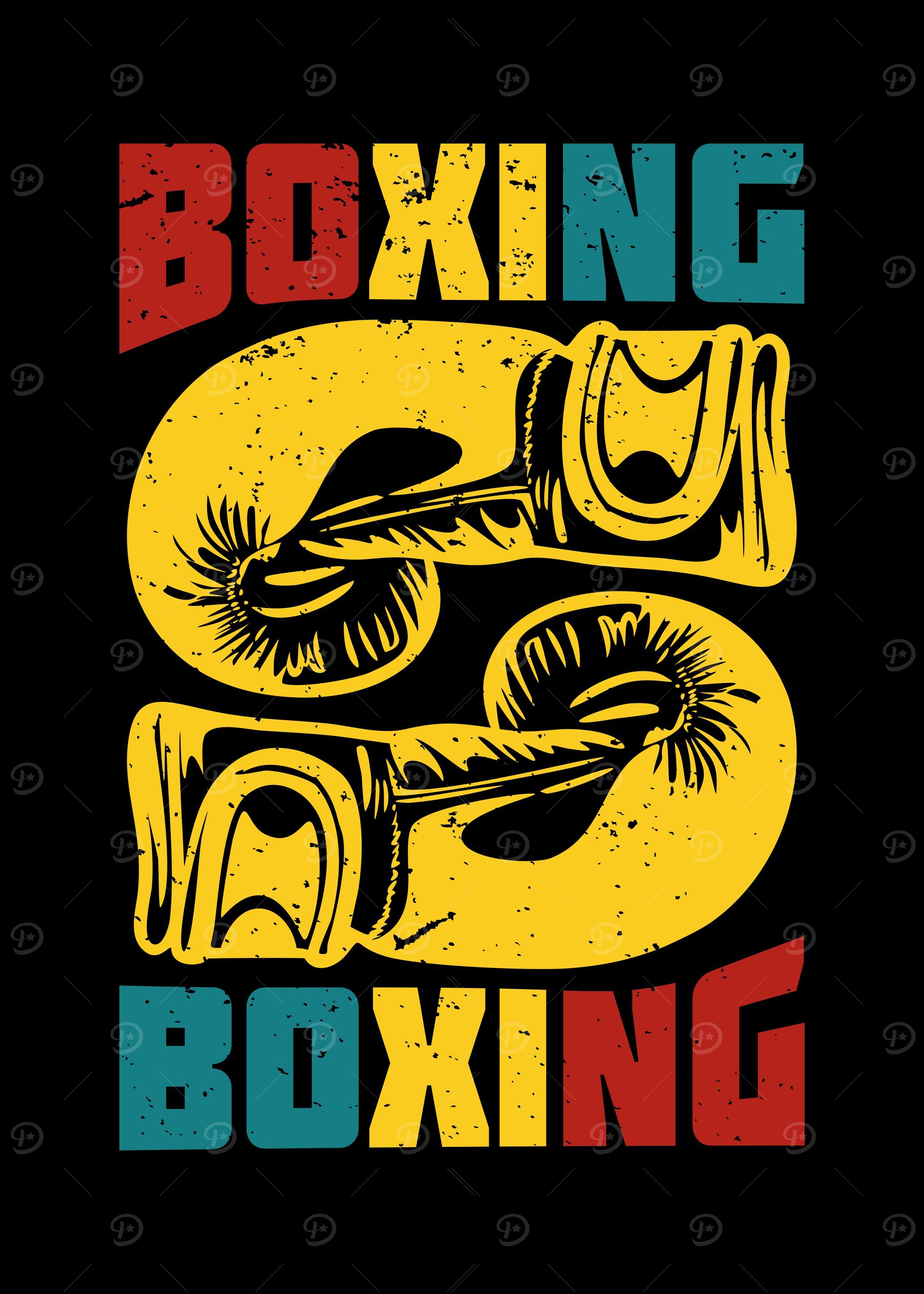 boxing with boxing glove