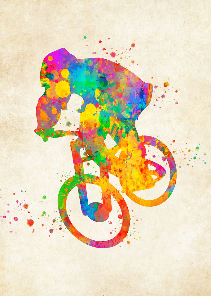 Road Bike Watercolor