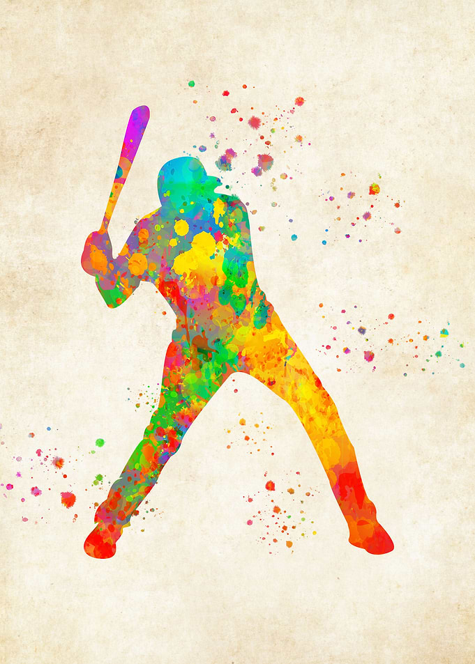 Baseball watercolor