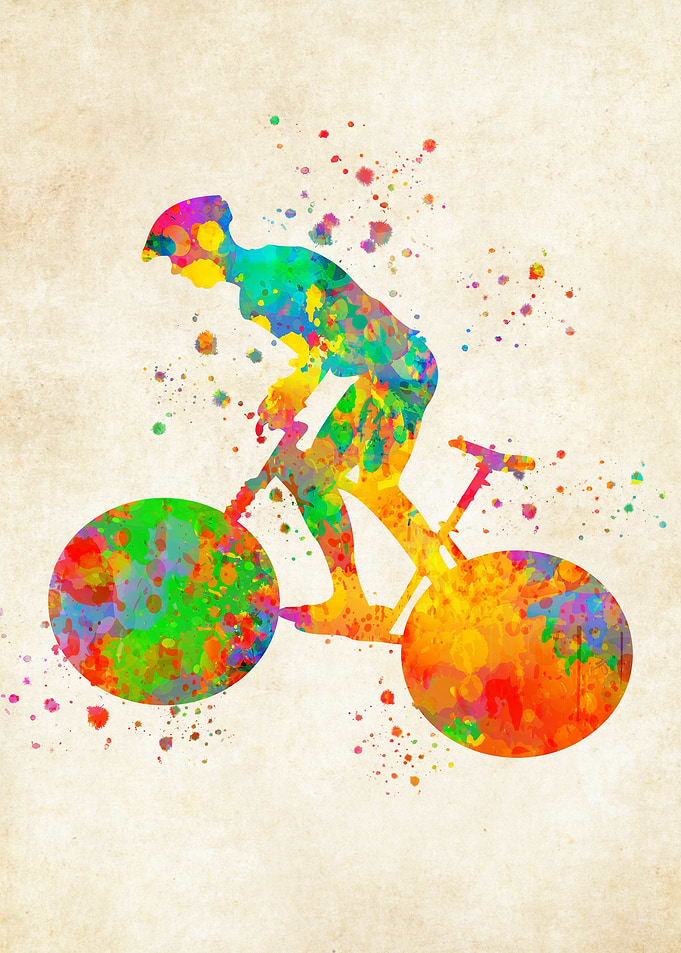 Road Bike watercolor