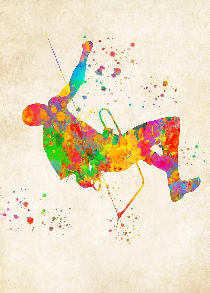 Climbing Watercolor