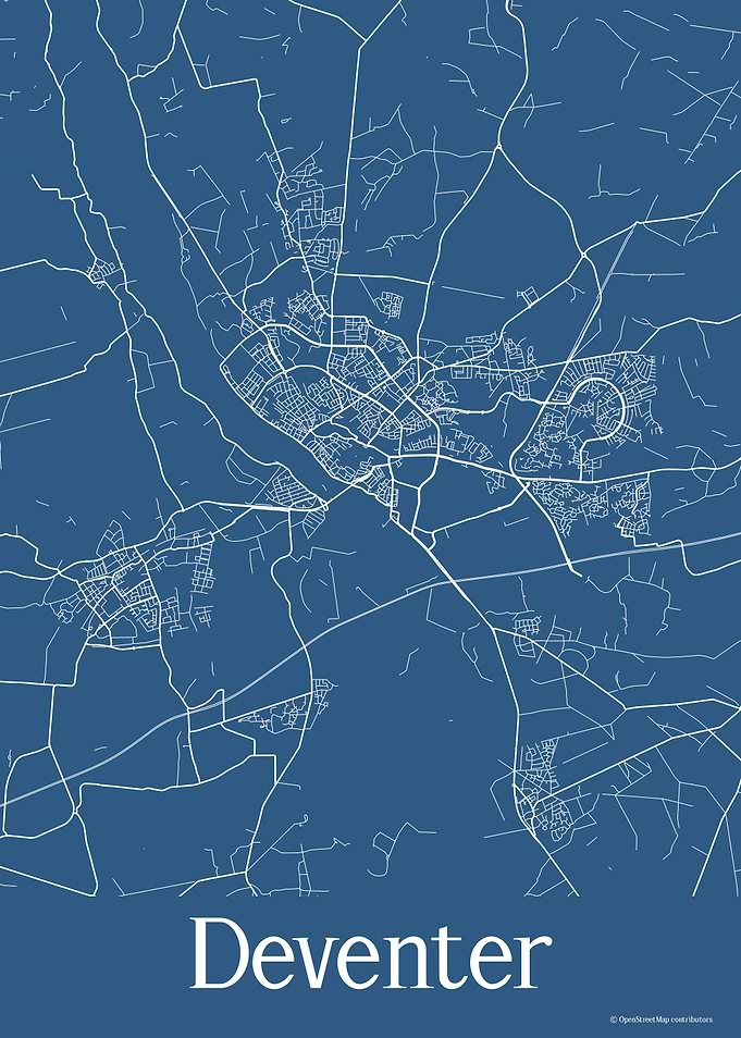 Deventer Netherlands Blue
