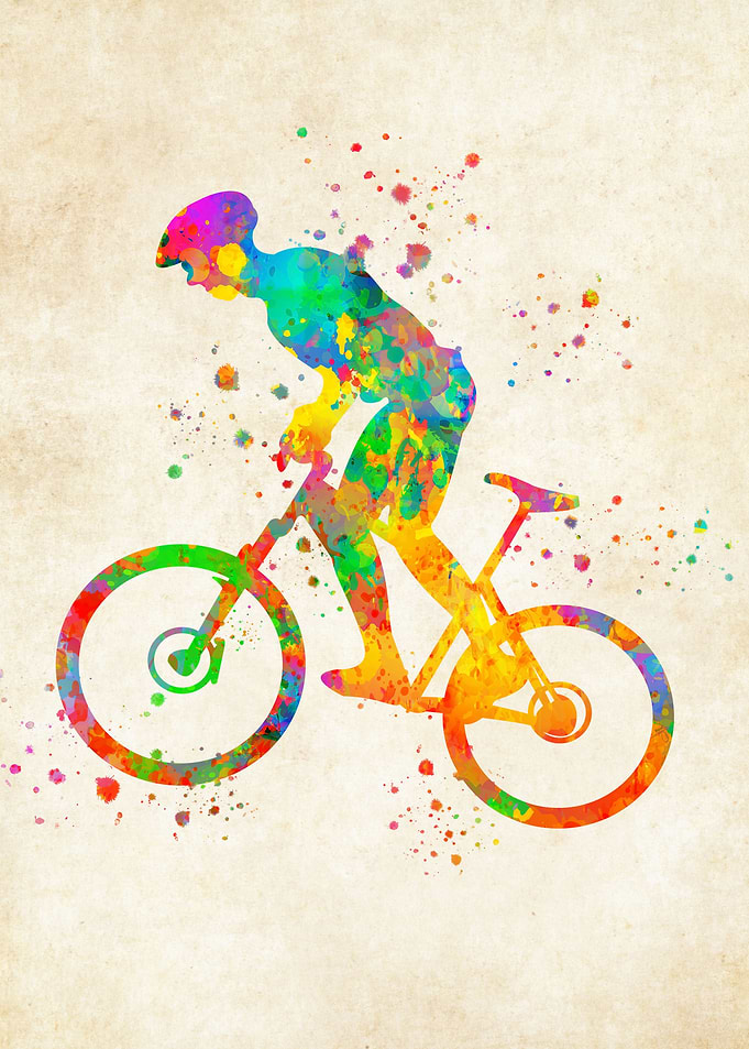 Road Bike Watercolor