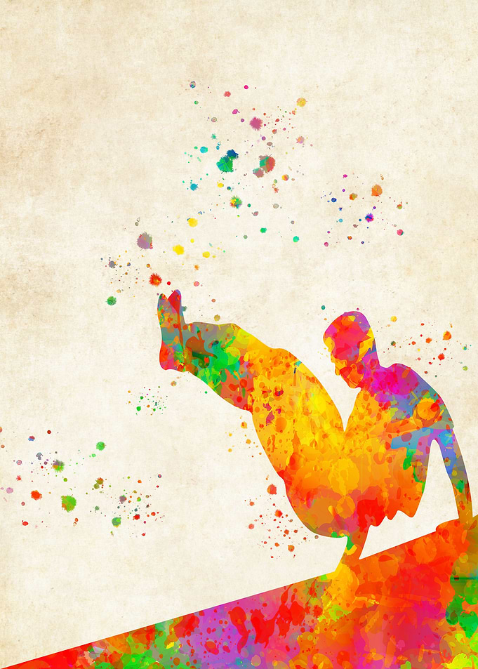 Parkour watercolor