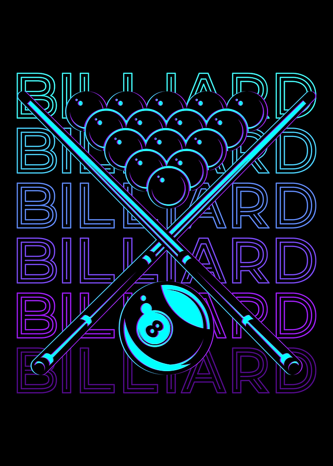 Billiard Player Retro