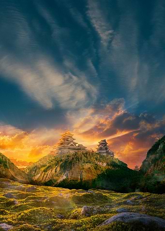 Sunny Japanese Hills