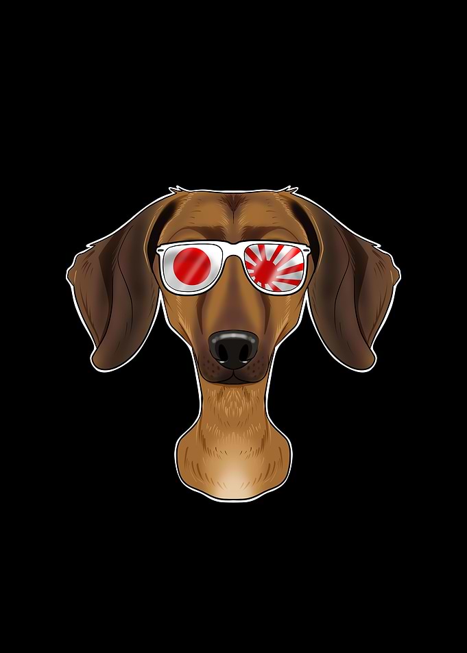 Dachshund Japan Sunglasses