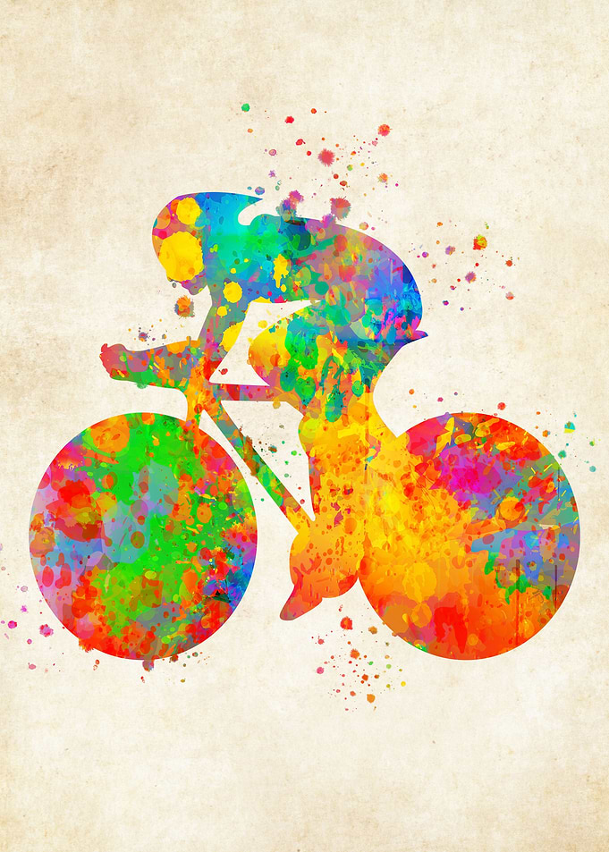 Road Bike Watercolor