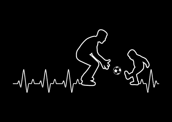 Soccer Dad with Son