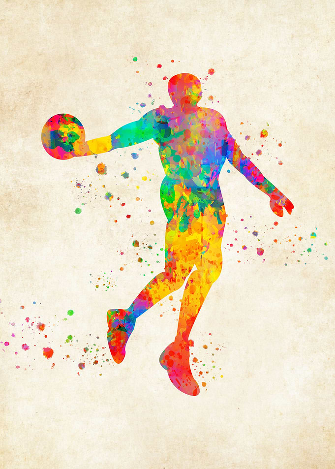 Basketball watercolor