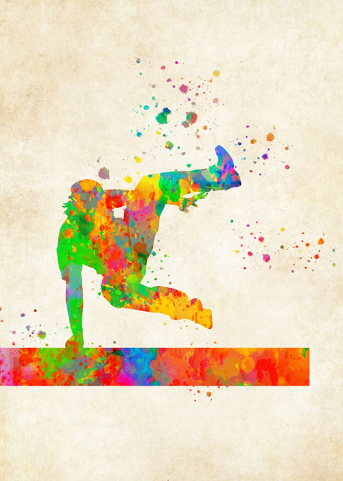 Parkour watercolor