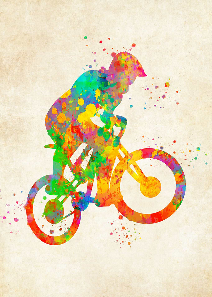 Road Bike Watercolor
