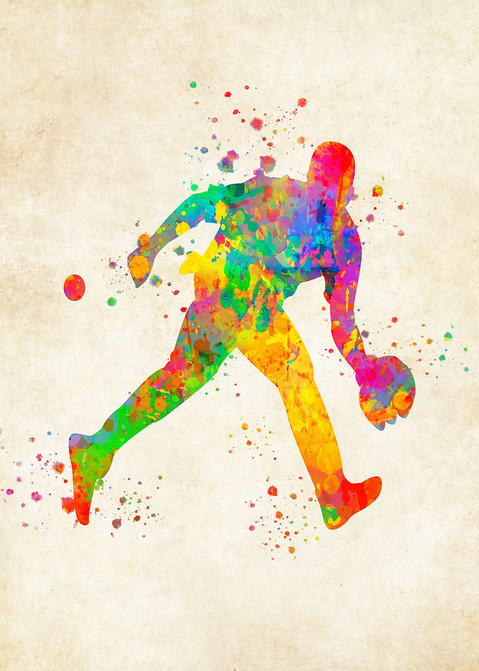 Baseball watercolor