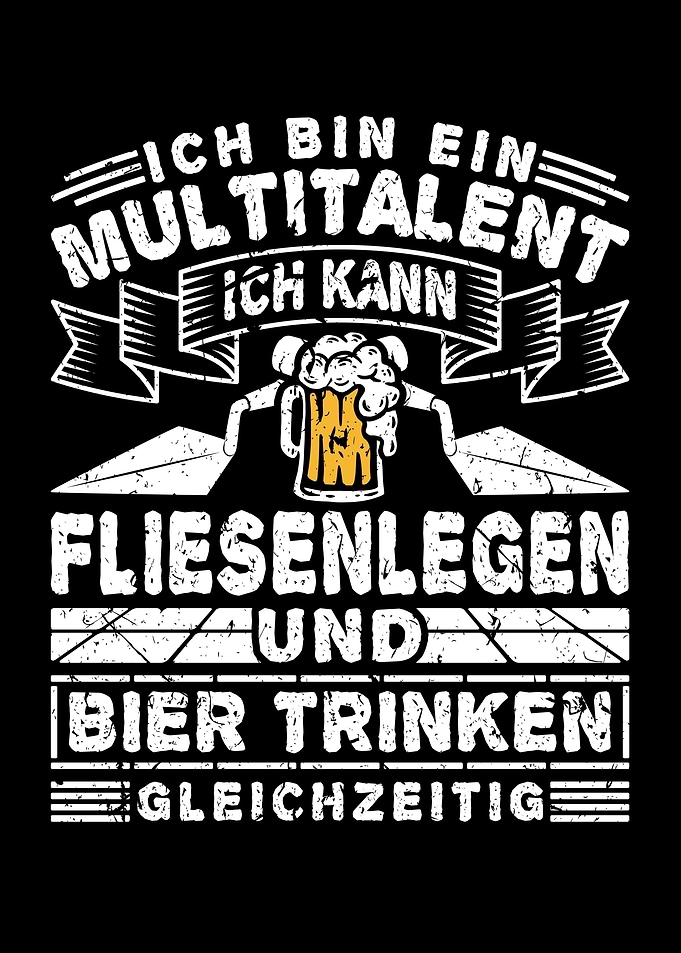 Bier Trinken Fliesenleger