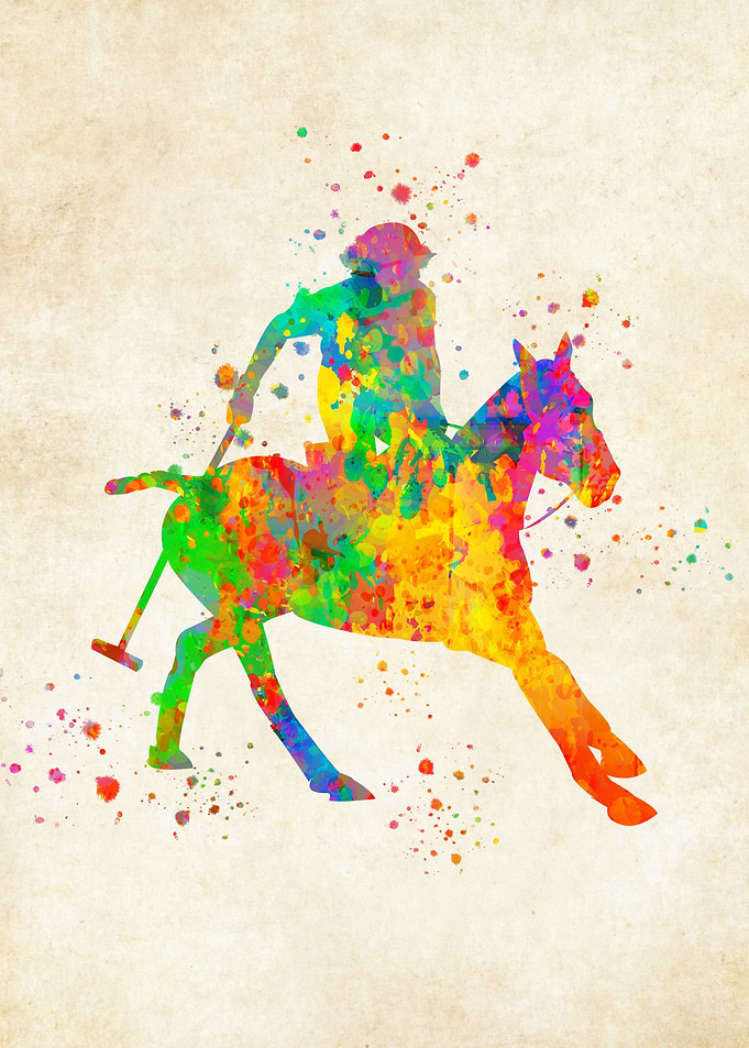 Horsing Watercolor