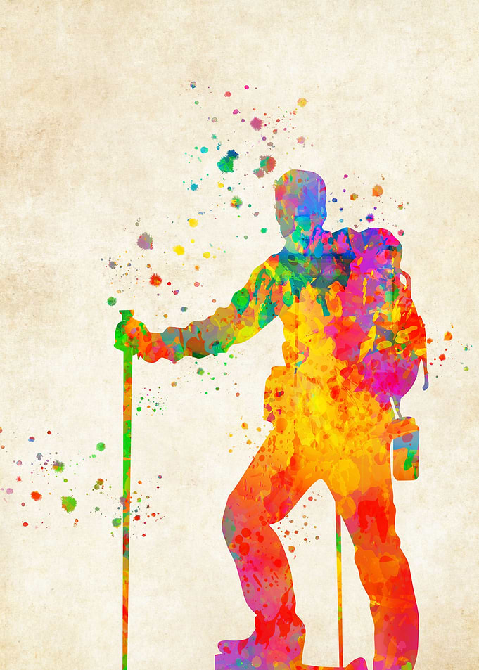 Hiking Watercolor