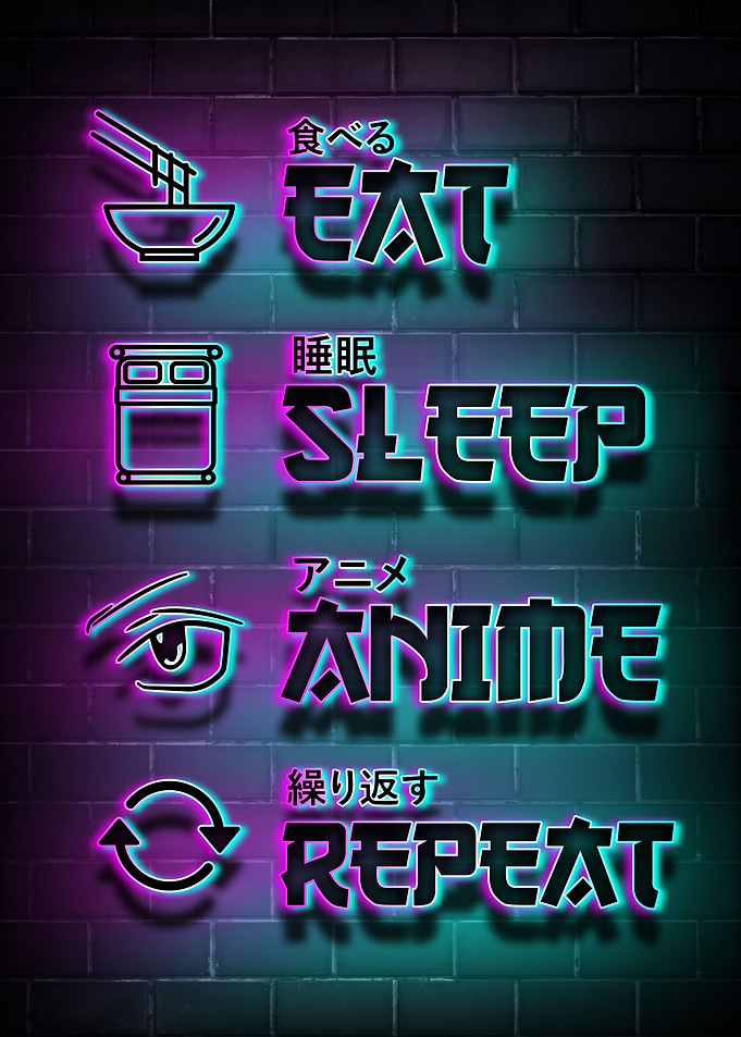 Eat sleep anime repeat