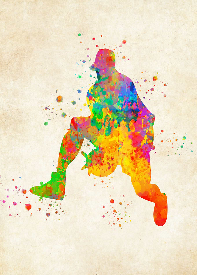 Basketball watercolor