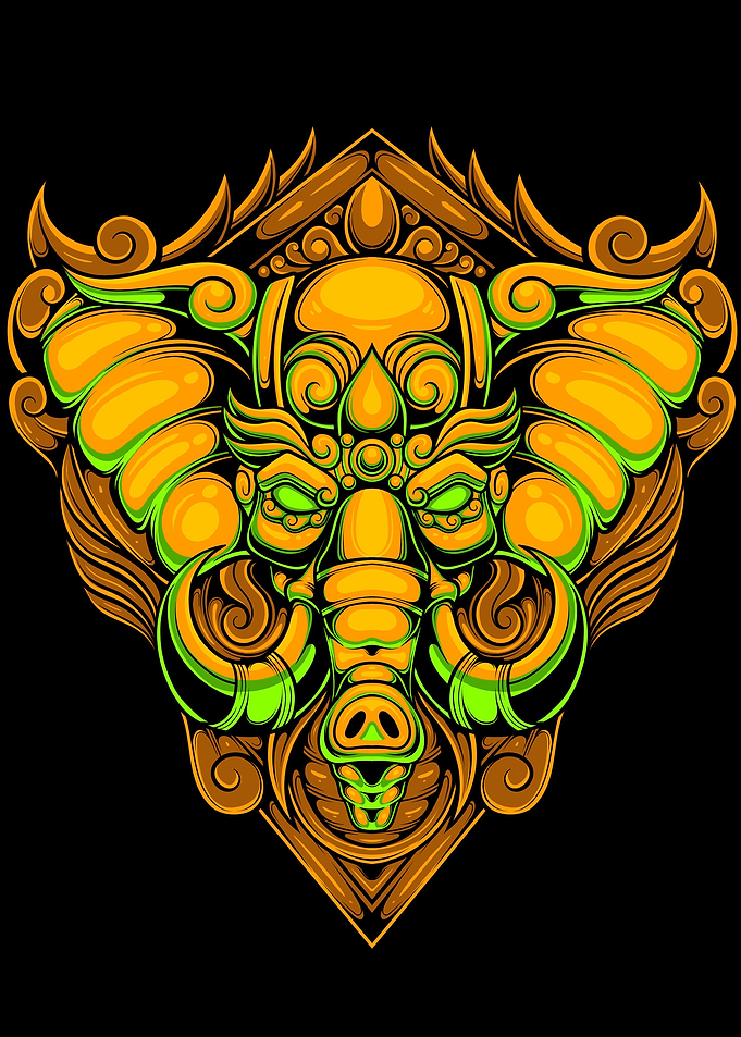 Elephant Ornament 08