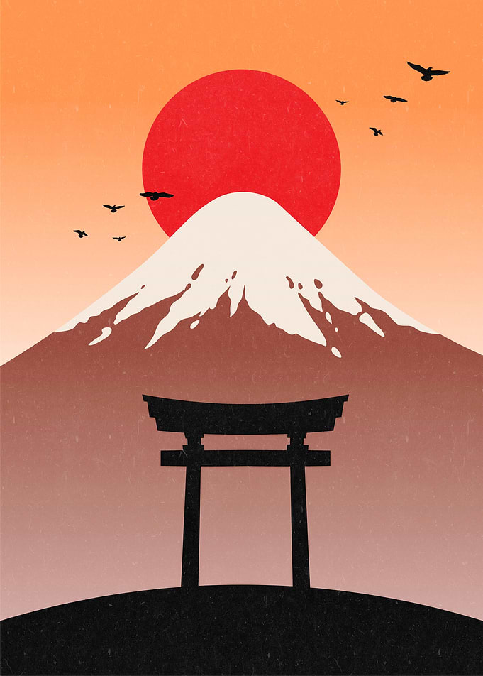 Mount Fuji Flat Landscape