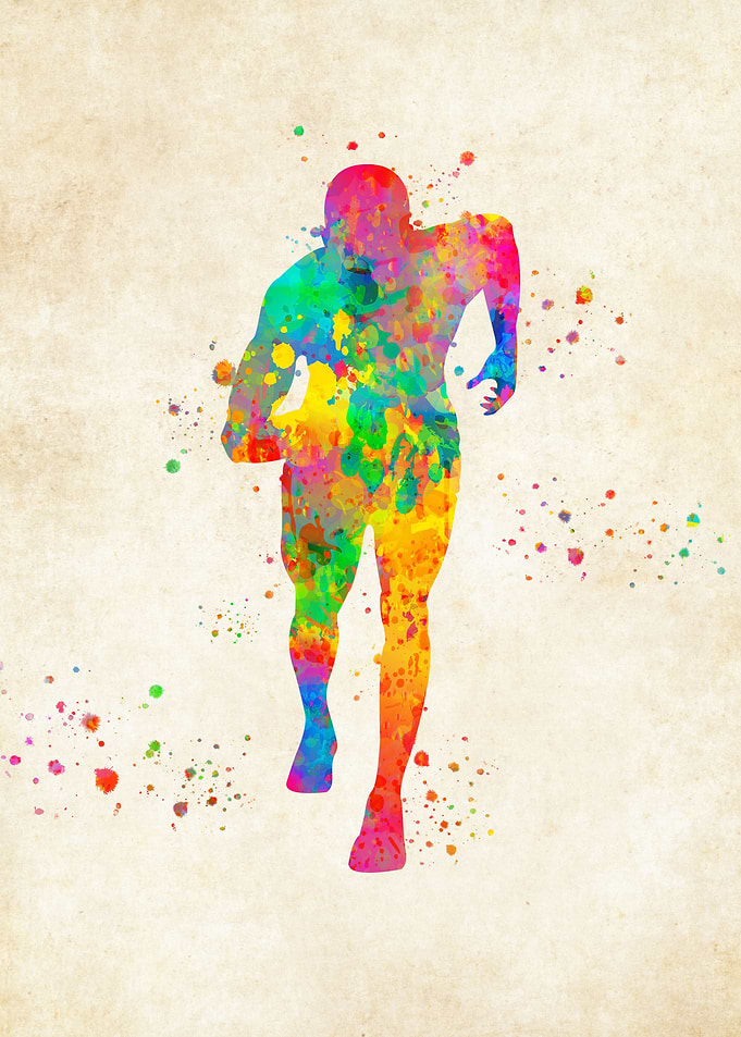 Running watercolor