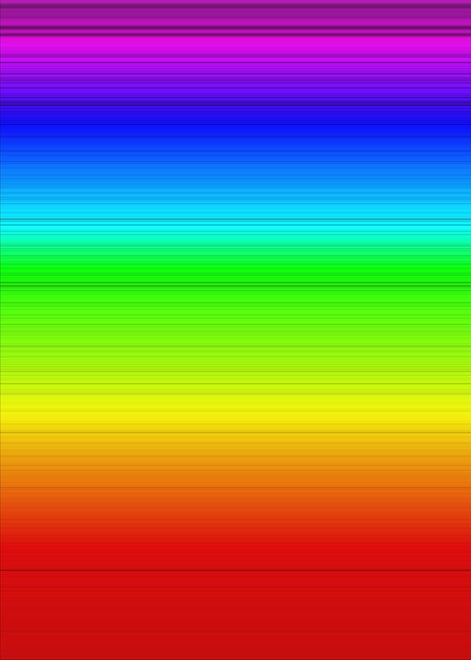 Visible Sun Spectrum